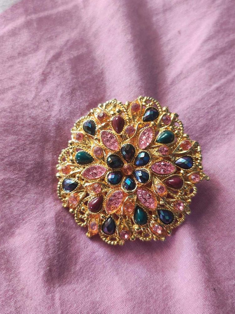 Vintage Floral Brooch or back hair pain💝😁😃