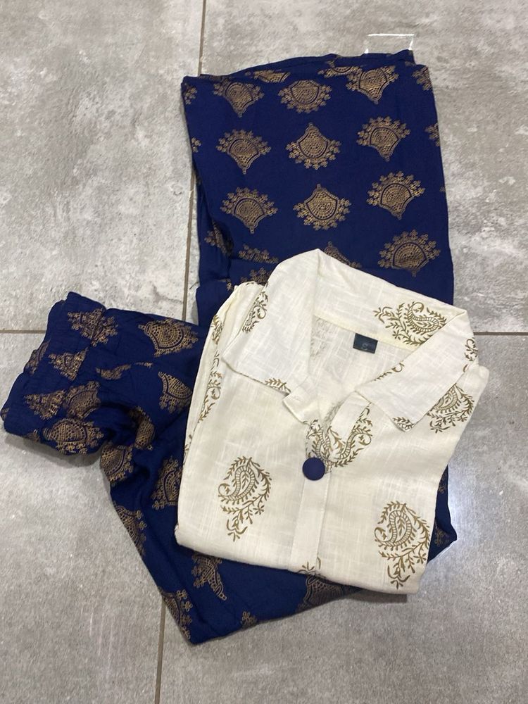 Elegant Shirt And Skirt Pair