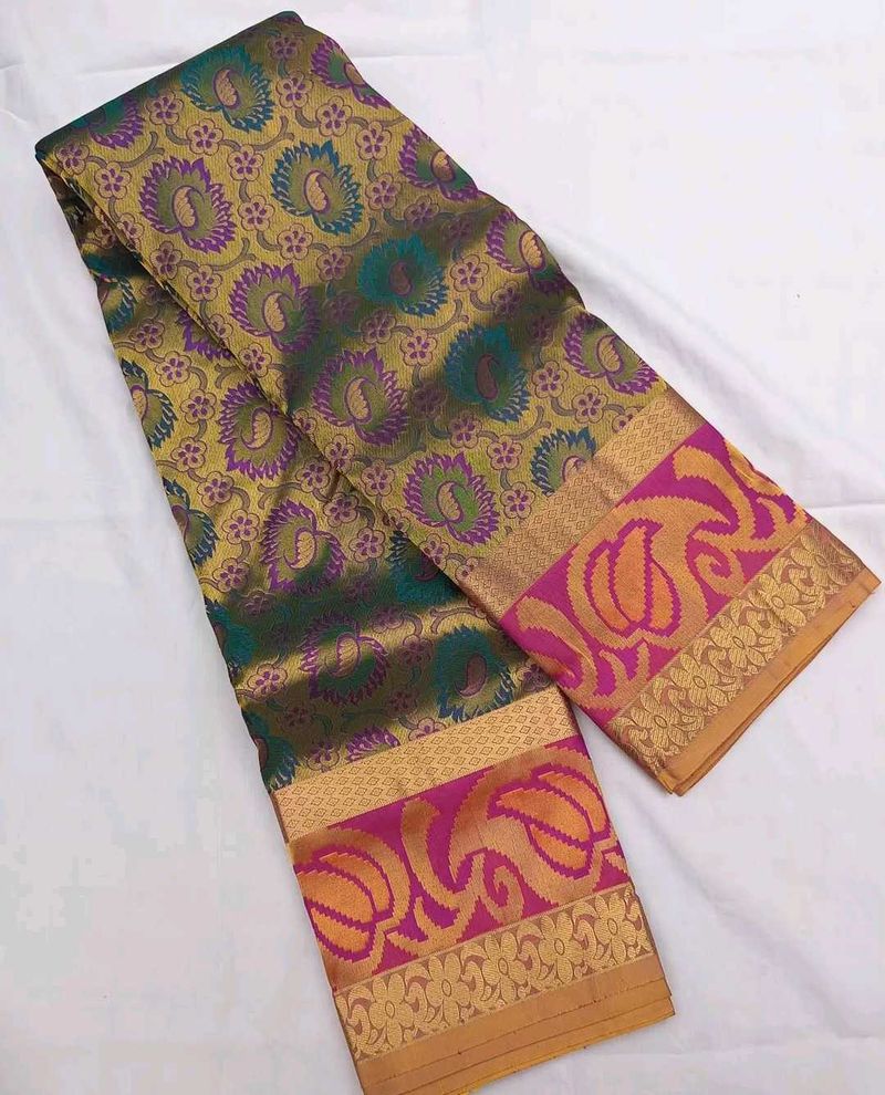 Meena Broket Silk Saree