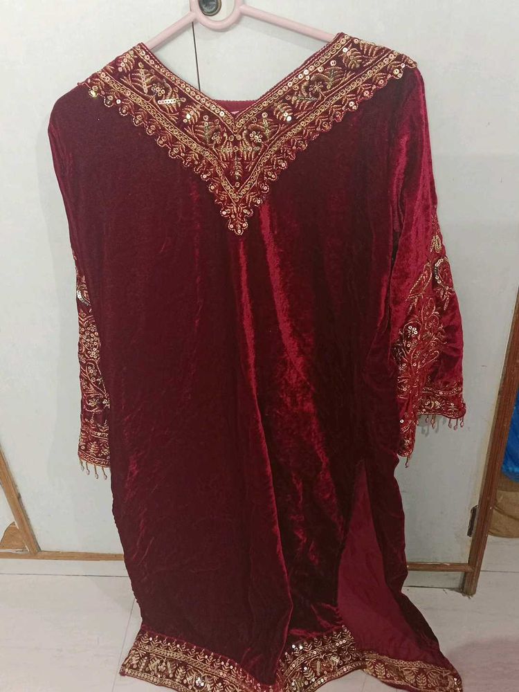 Elegant Maroon Kurta