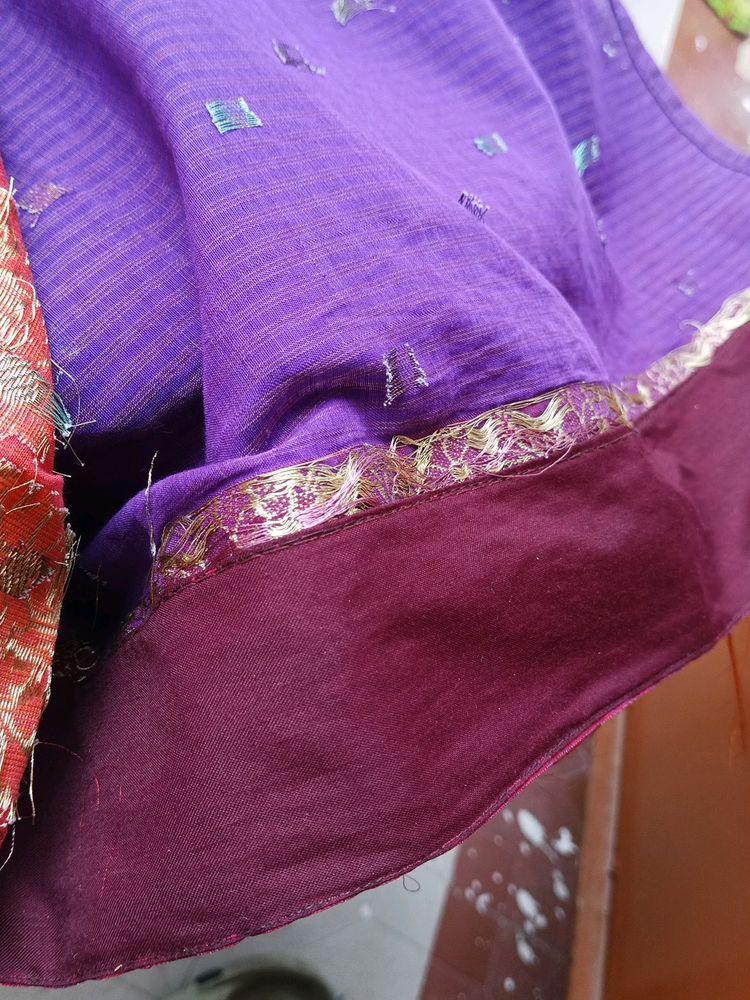 beautiful combination of violet and orange colour