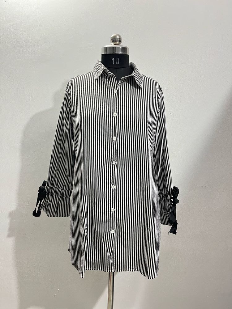 Striped Button-Down Shirt
