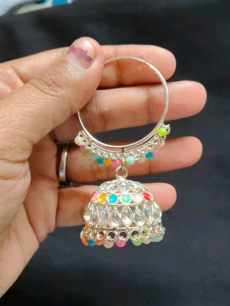 Hoop Jhumka Earrings