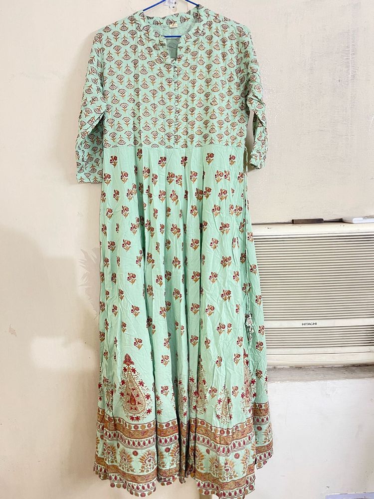 Green Ethnic Gown