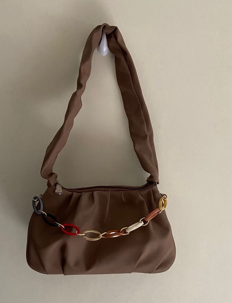 Nude Brown Handbag