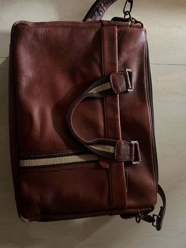 Brown Leather Laptop Bag
