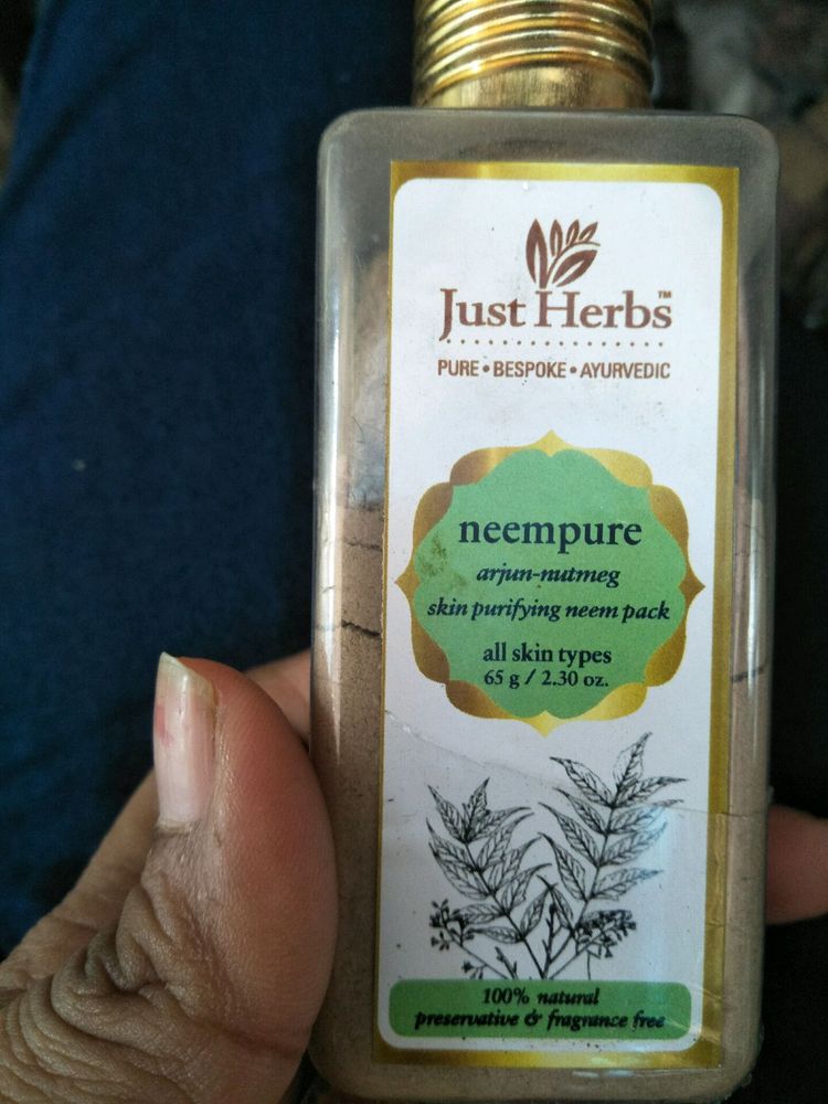 just herbs neem face pack