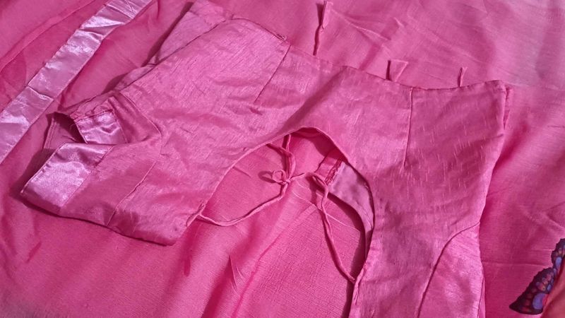 Pink Saree Blouse