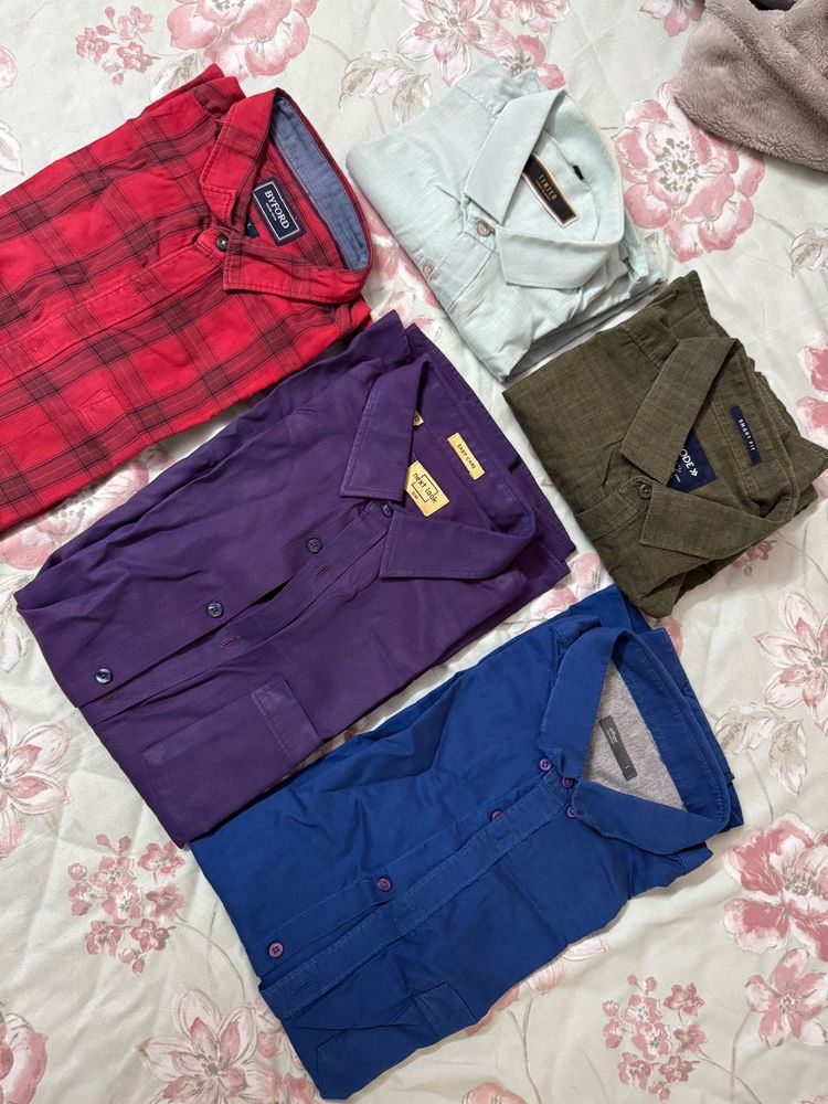 Set of 5 branded shirt for men