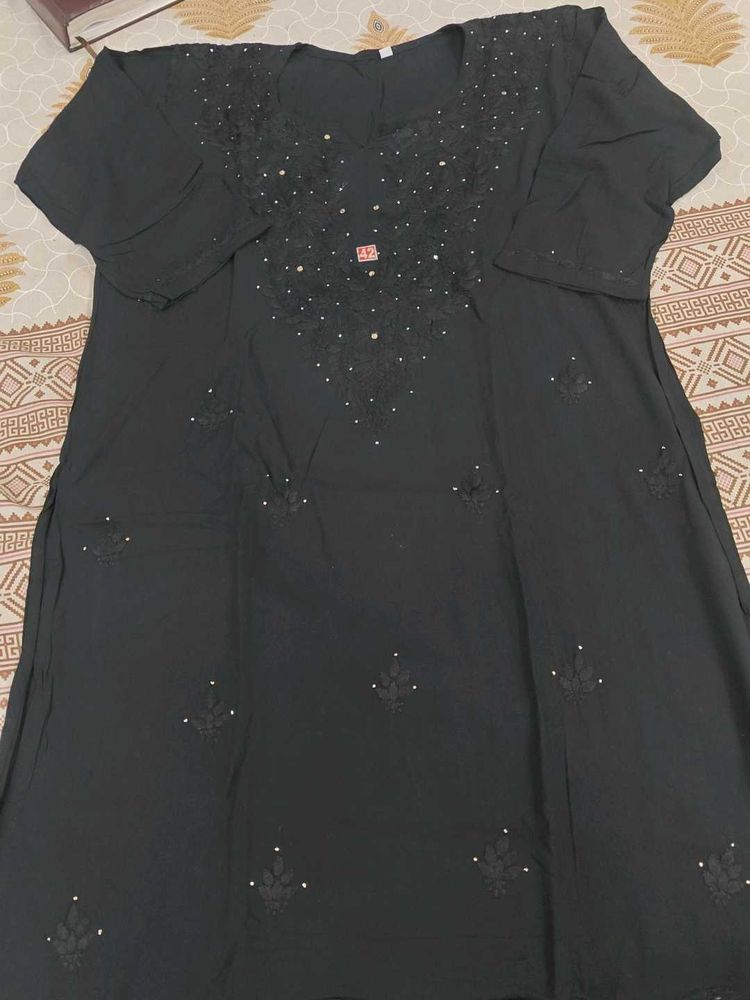 Elegant Black Kurta