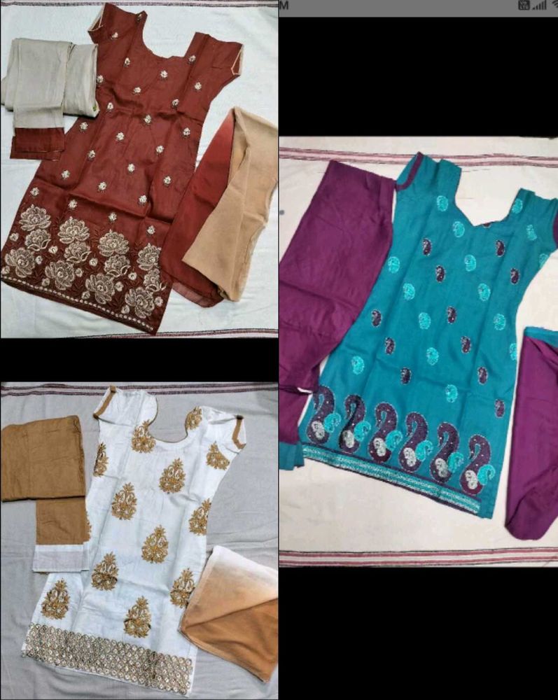 3 Chudidar Suit Combo