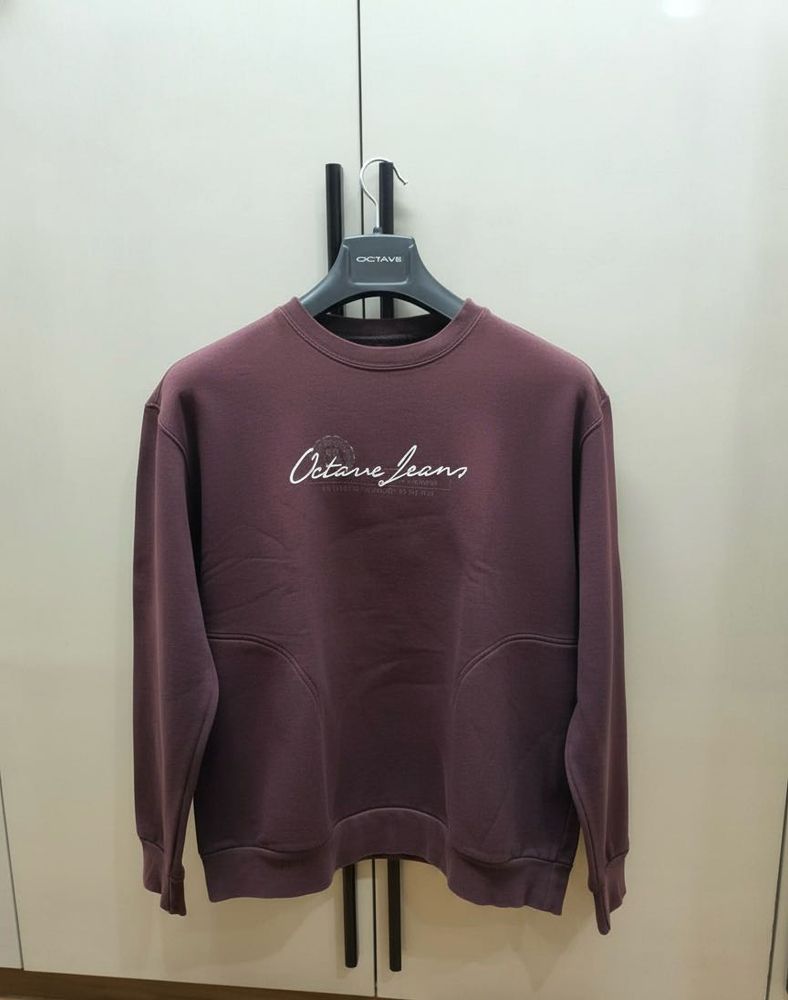 Maroon Octave Jeans Sweatshirt