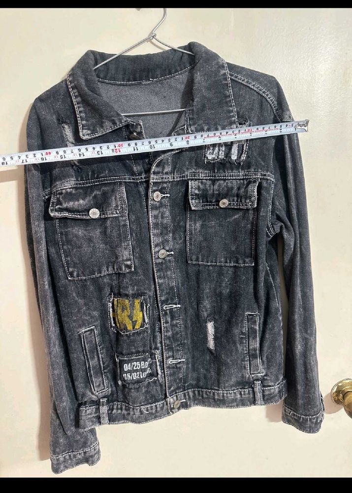 Distressed Denim Jacket