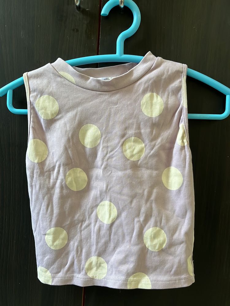 Pink PolkaDot Top
