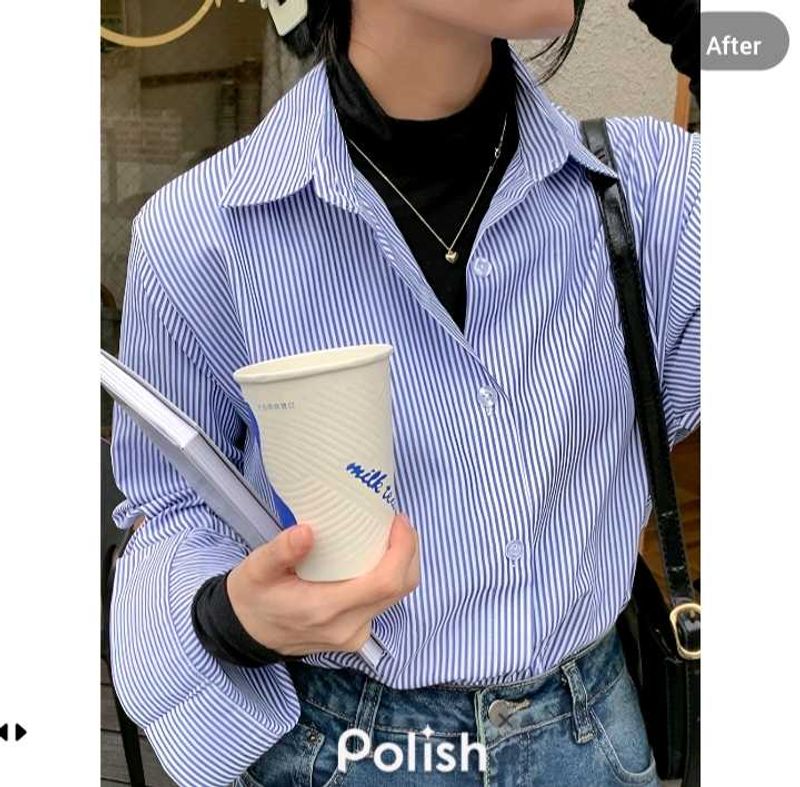 New With Tag Baggy Stripped Cute Shirt