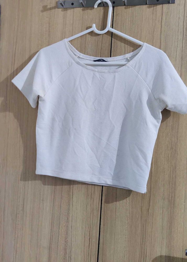 White Crop Top