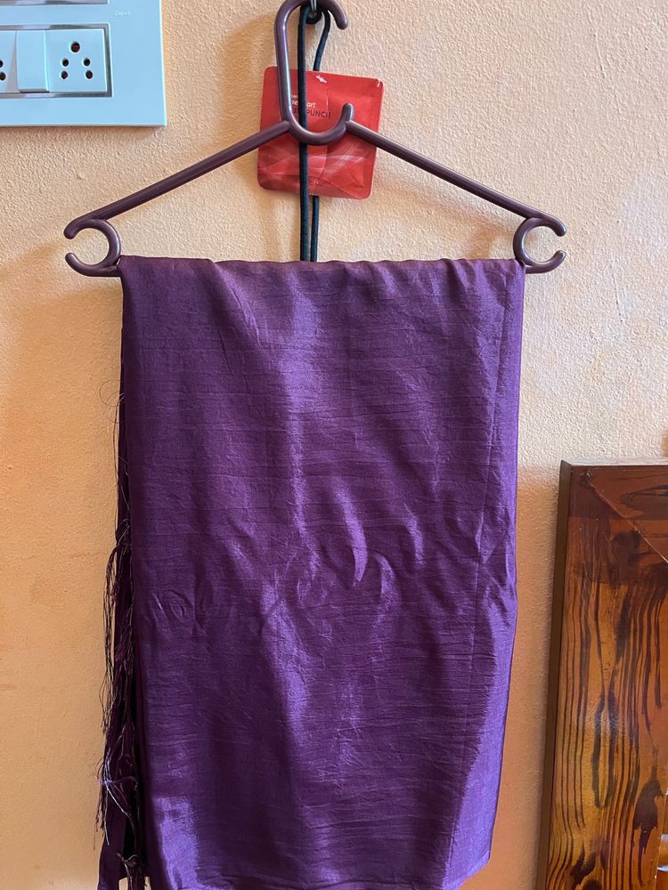 Elegant Purple Art Silk Saree