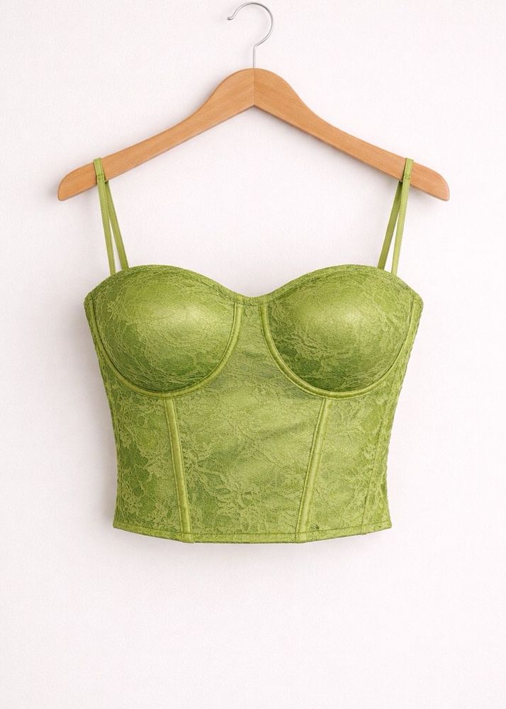 Olive Green Corset Top