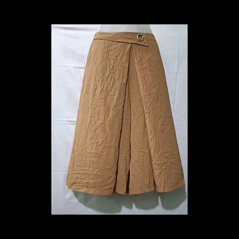 Tan Midi Skirt Palazo
