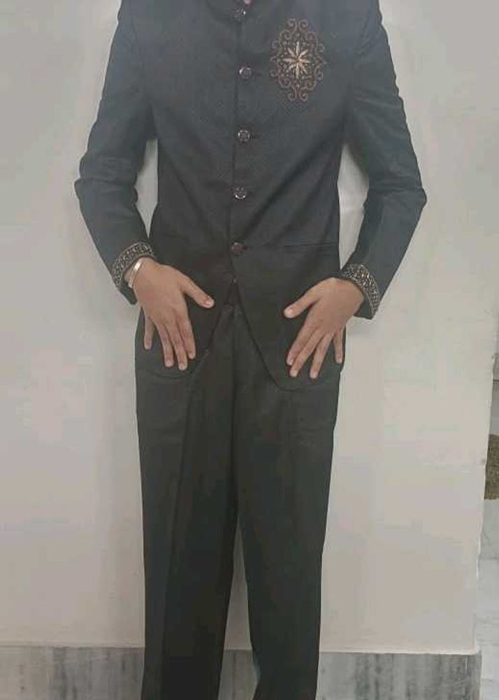 Stylish Black Blazer Set