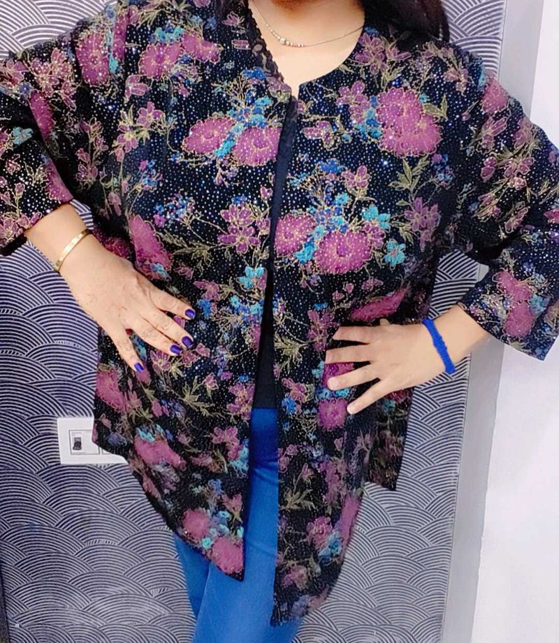 ❤️ Beautiful Plus Size Partywear And Cotton Shrug