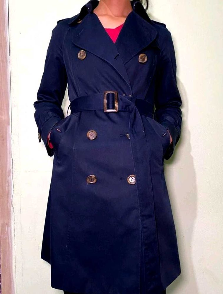 Visit New York Double Breasted Trench Coat with Be