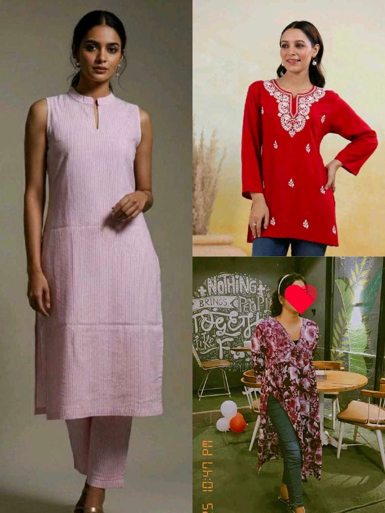 💥Combo 3 Ethnic Kurtas Collection