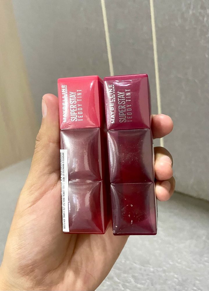 Maybelline Teddy Tint Lipsticks combo Seal packed