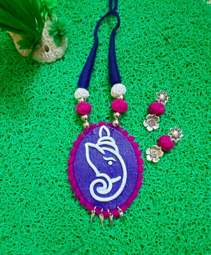 Fabric Clay Jewellery Set
