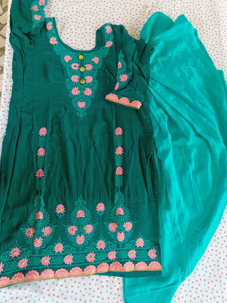 Seagreen Kurta Suit Set