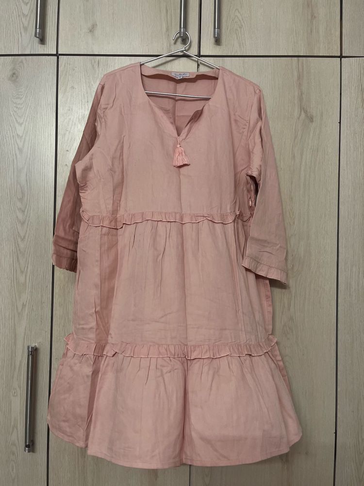 Pink Ruffled Dress