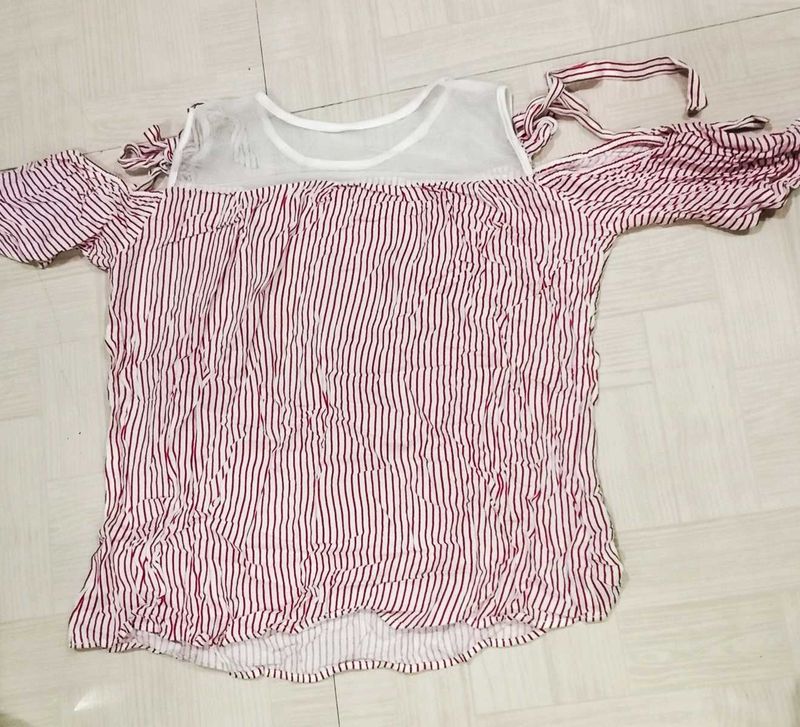 Striped Off-Shoulder Top