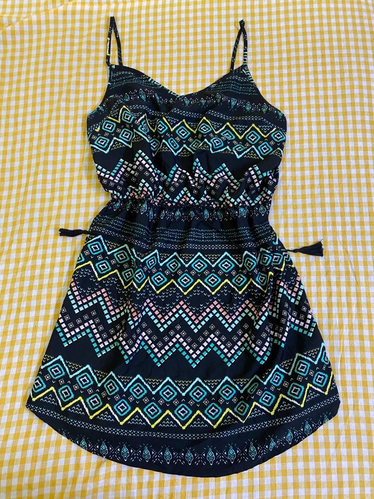 Atmosphere Patterned Mini Dress Size S