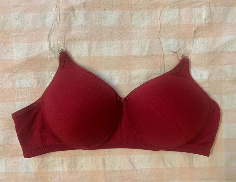 Comfy Red Bra