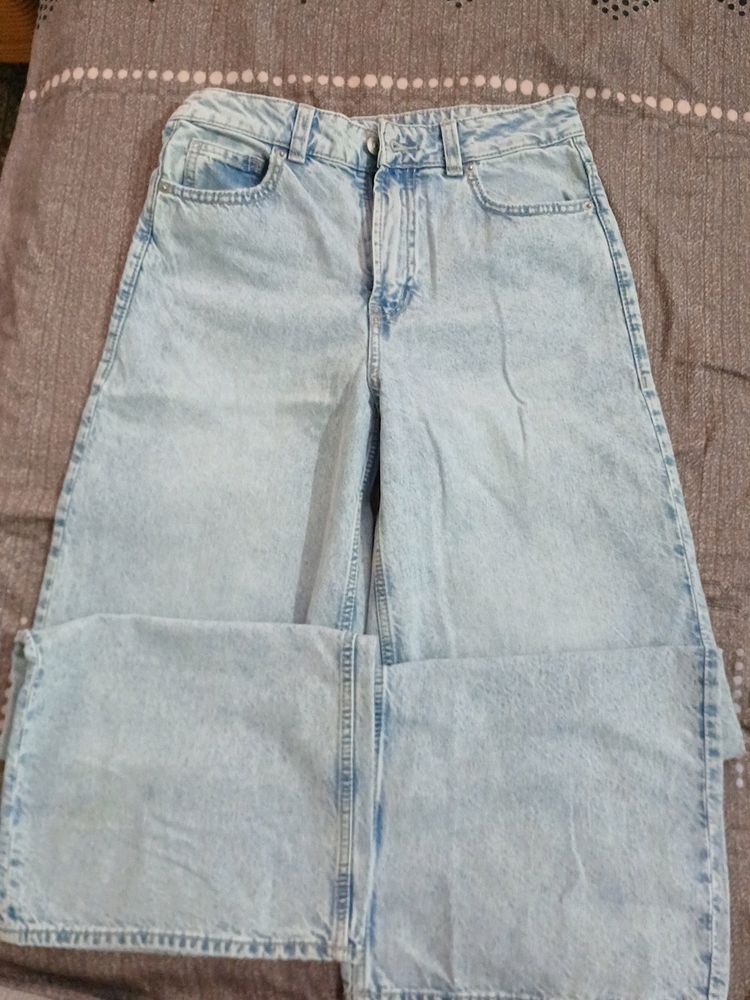 Hnm Flared Light Blue Washed