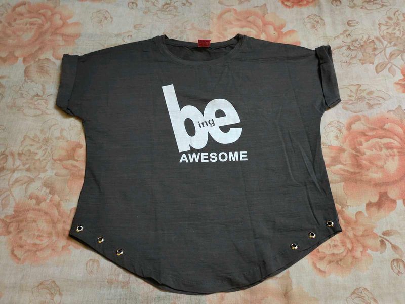 Gray &#34;be AWESOME&#34; Tee 💥
