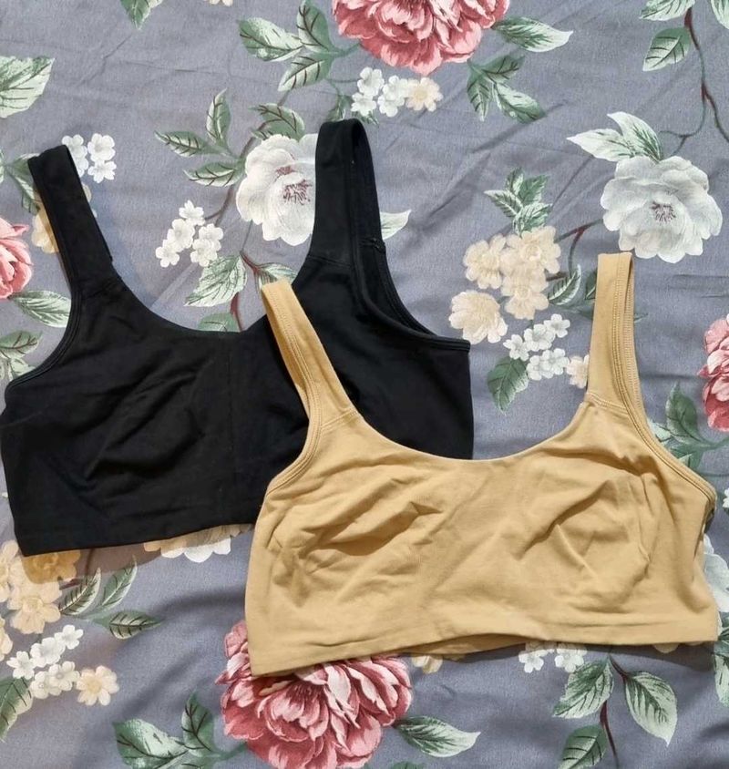 Two Non-padded Sports Bra Multicolour