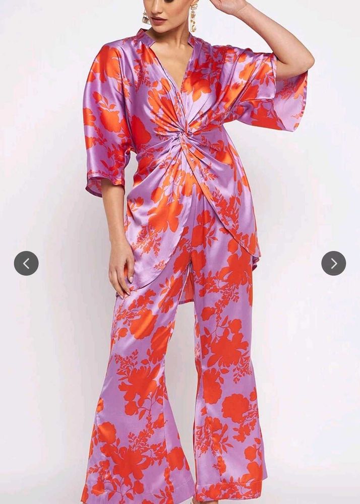 Floral Print Co-ord Set With Pocket