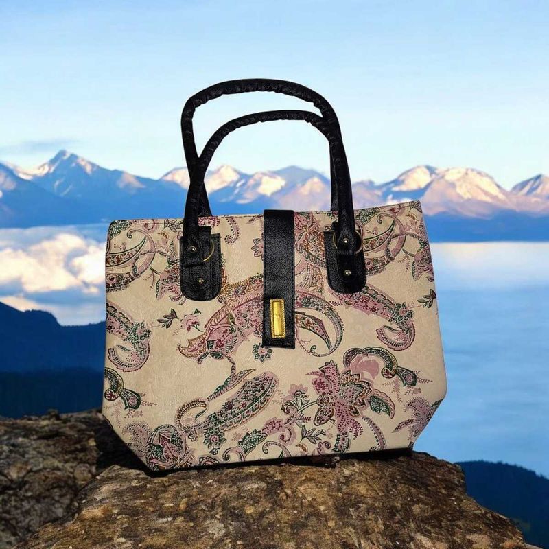 Vintage Pattern Glam Tote Bag