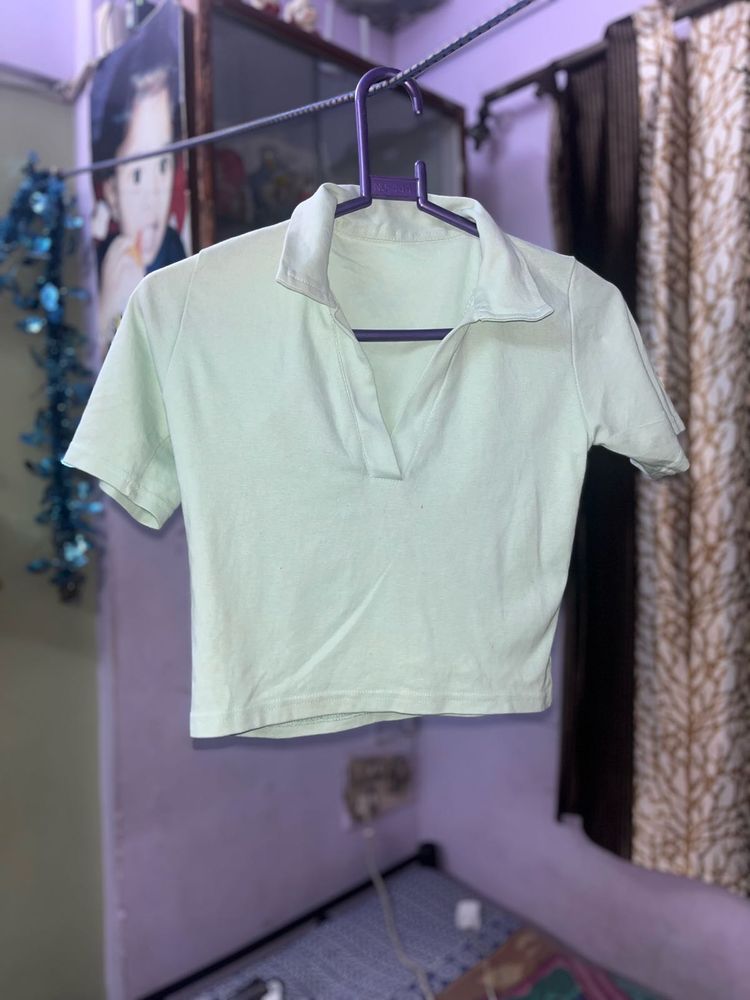 Cute Green Polo Tshirt