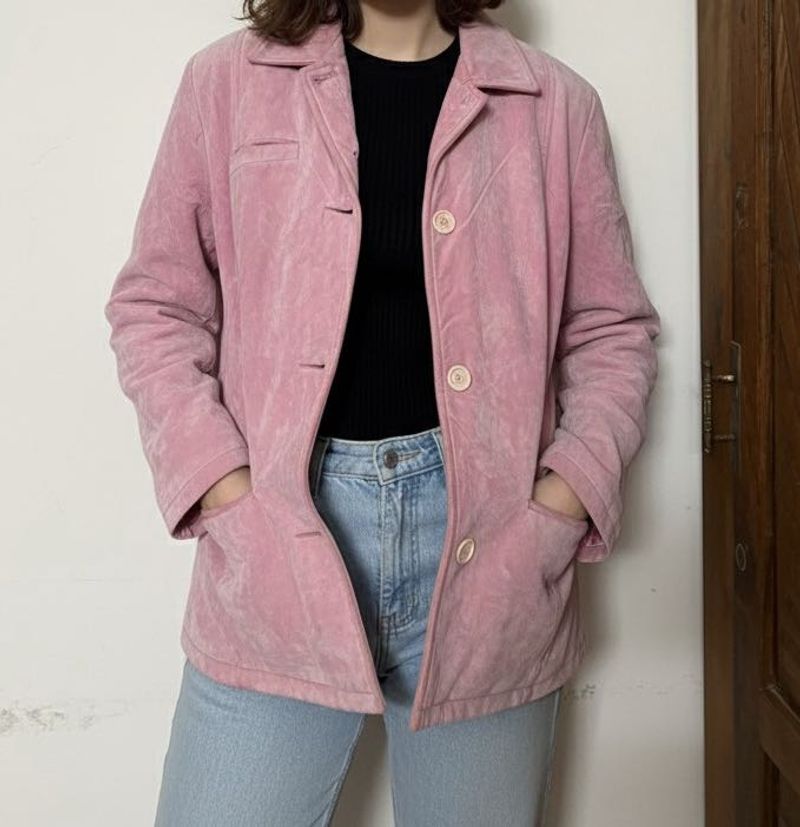 Pink Suede Jacket