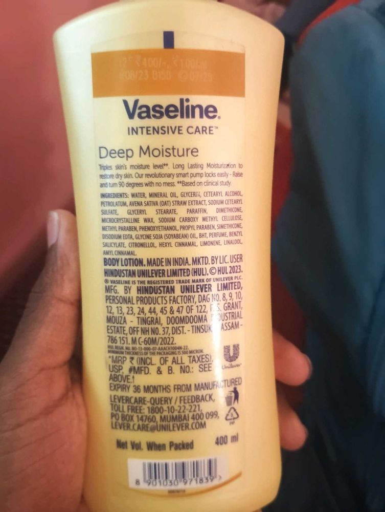 Vaseline Deep Moisture Lotion