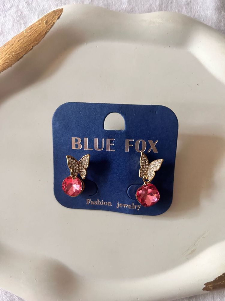 BLUE FOX Pink Diamond Butterfly Mini Drop