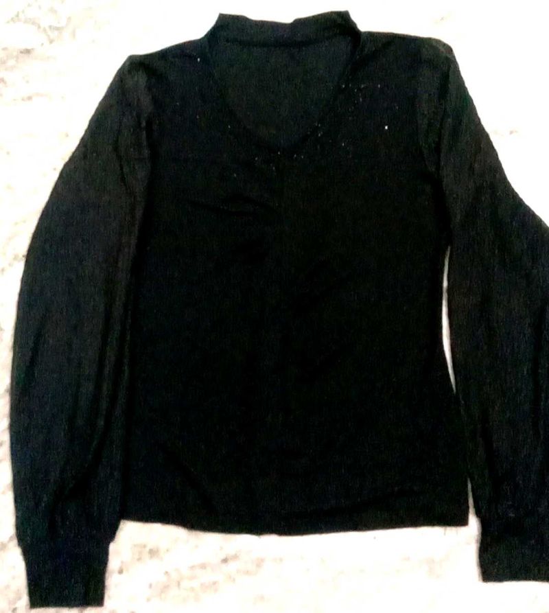 Black Long Sleeve Top