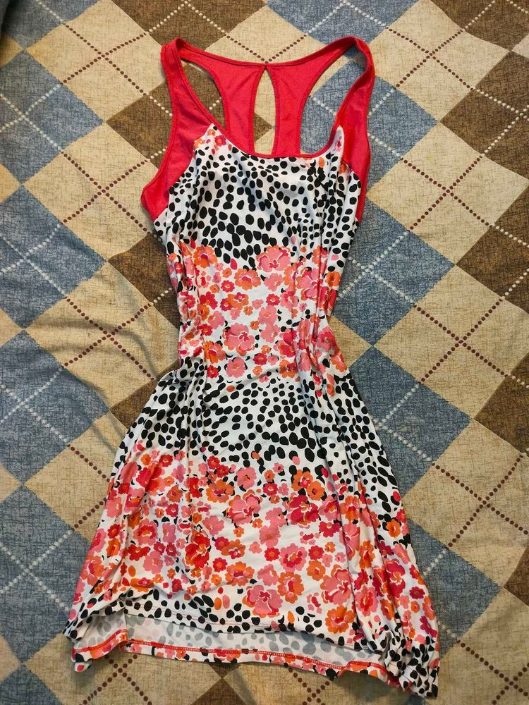 Floral Print Tank Dress