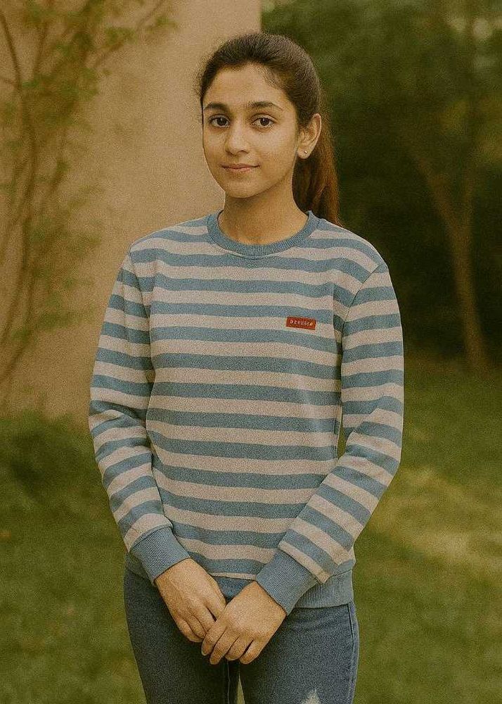 Striped Crewneck Sweatshirt