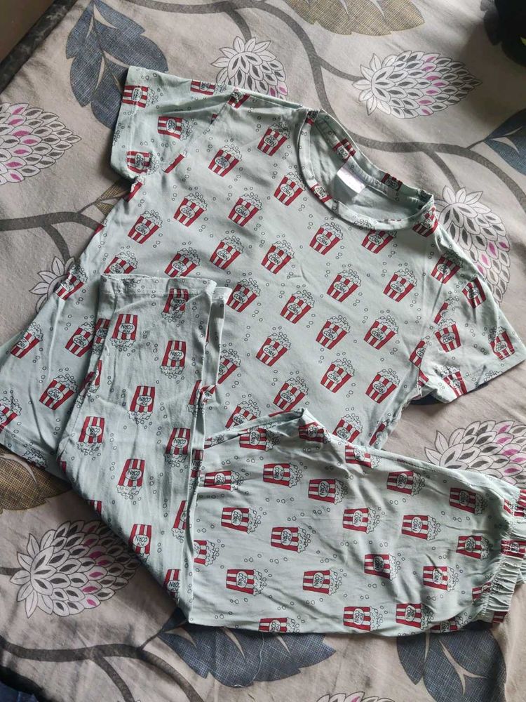 Popcorn Print Pajama Set