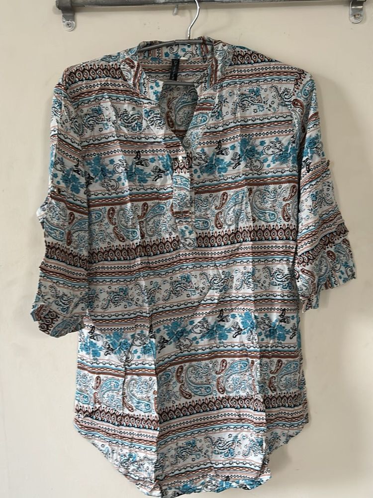 Patterned Tunic Top