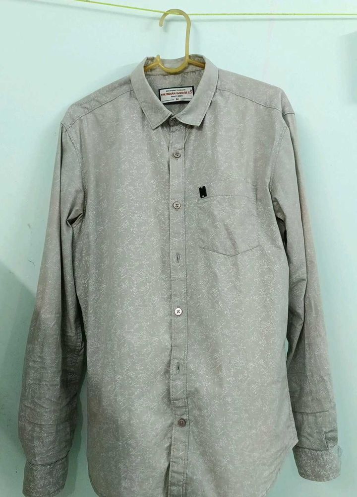 Gray Printed Shirt