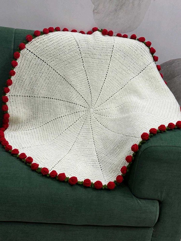 Crochet Viral Rose Bouquet Blanket 26inches